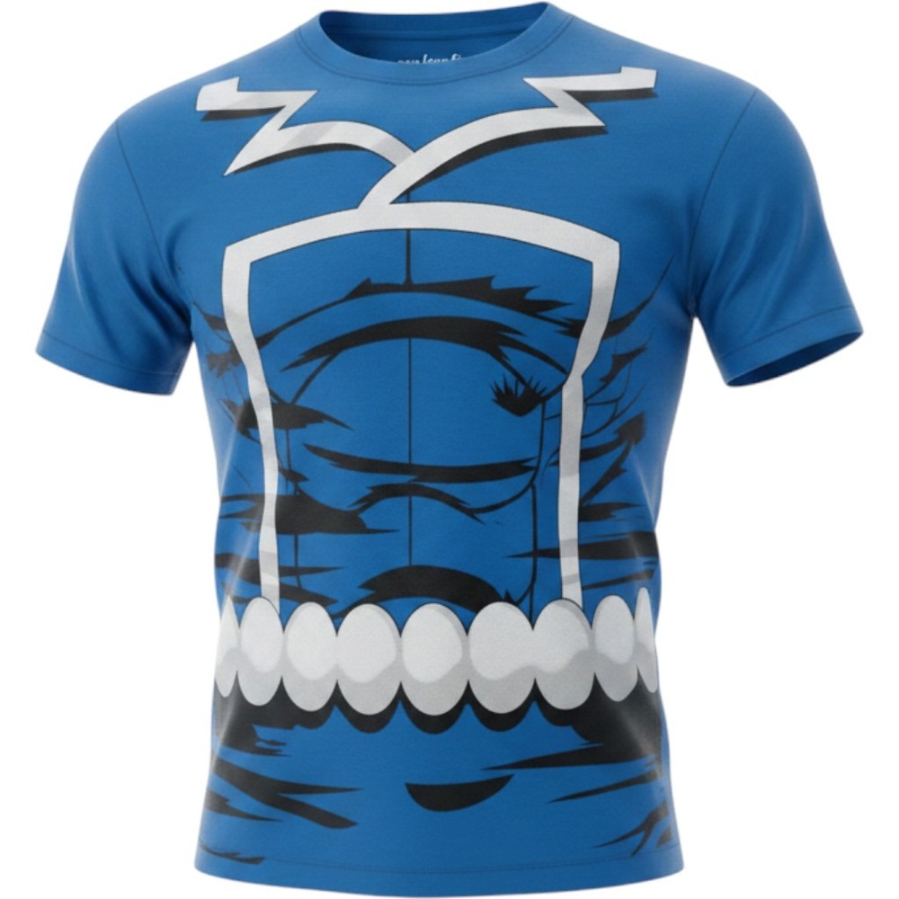 WeLoveFine Marvel Quicksilver Costume Graphic Tee Blue Mens Medium Short Sleeve